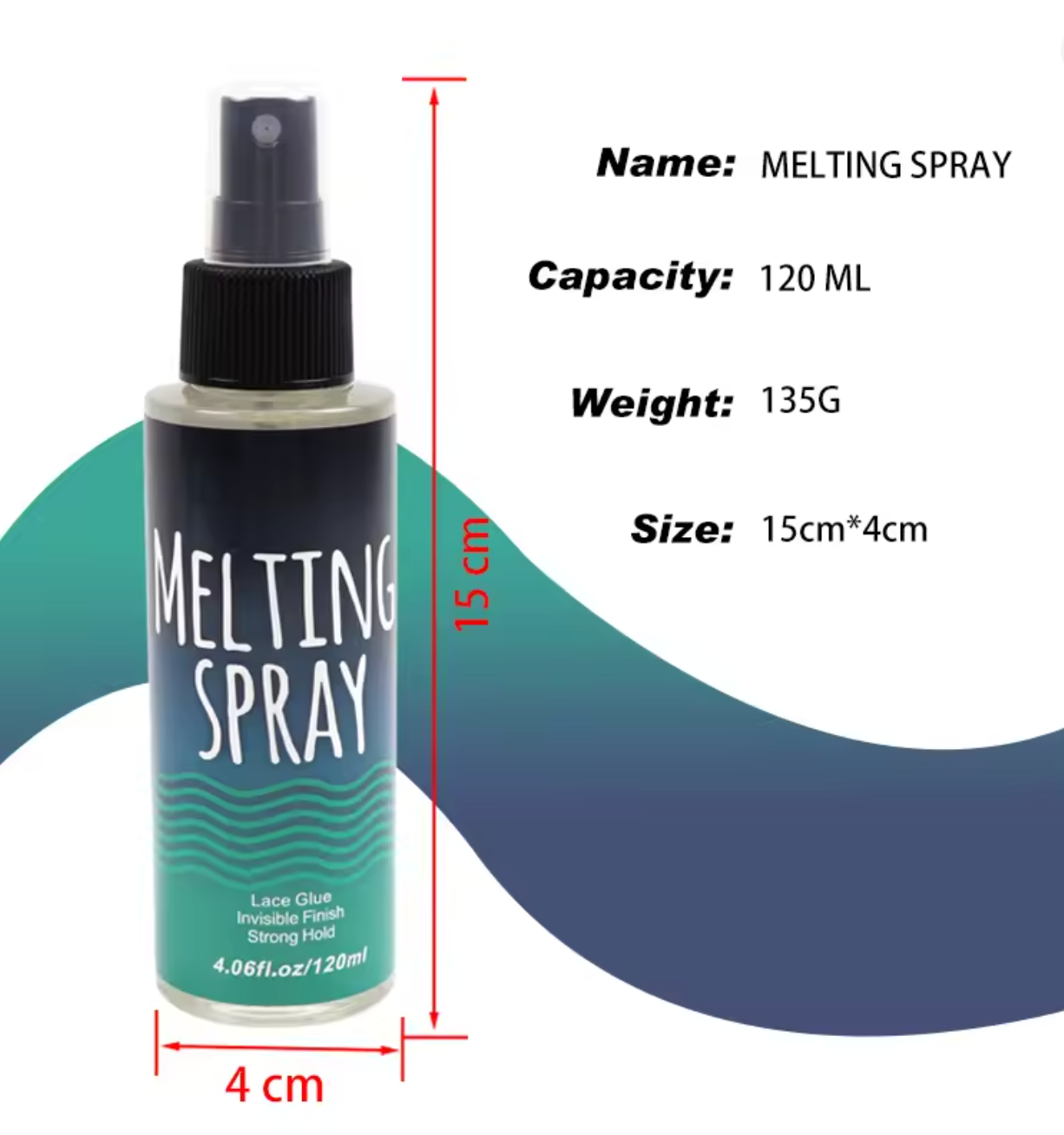 Spray de fusion de dentelle, 120Ml