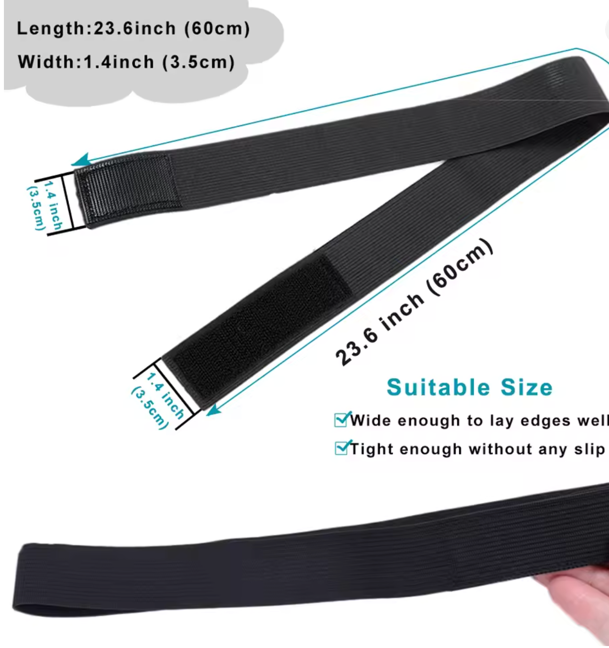 Bande de fusion de dentelle, bande élastique pour fusion frontale de dentelle