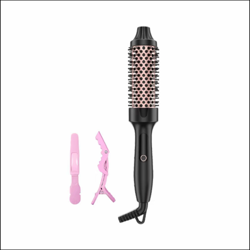 NIKLOK Brosse à friser infrarouge ionique avec écran LED