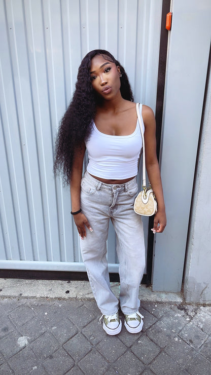 Perruque 100% Raw hair Deep Wave 13x4 Closure