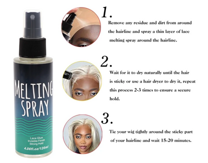 Spray de fusion de dentelle, 120Ml