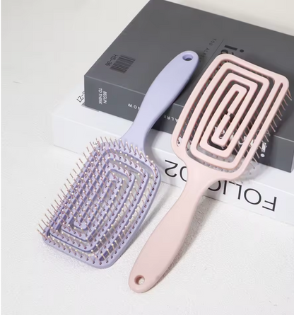 Brosse à cheveux carrée poils en nylon