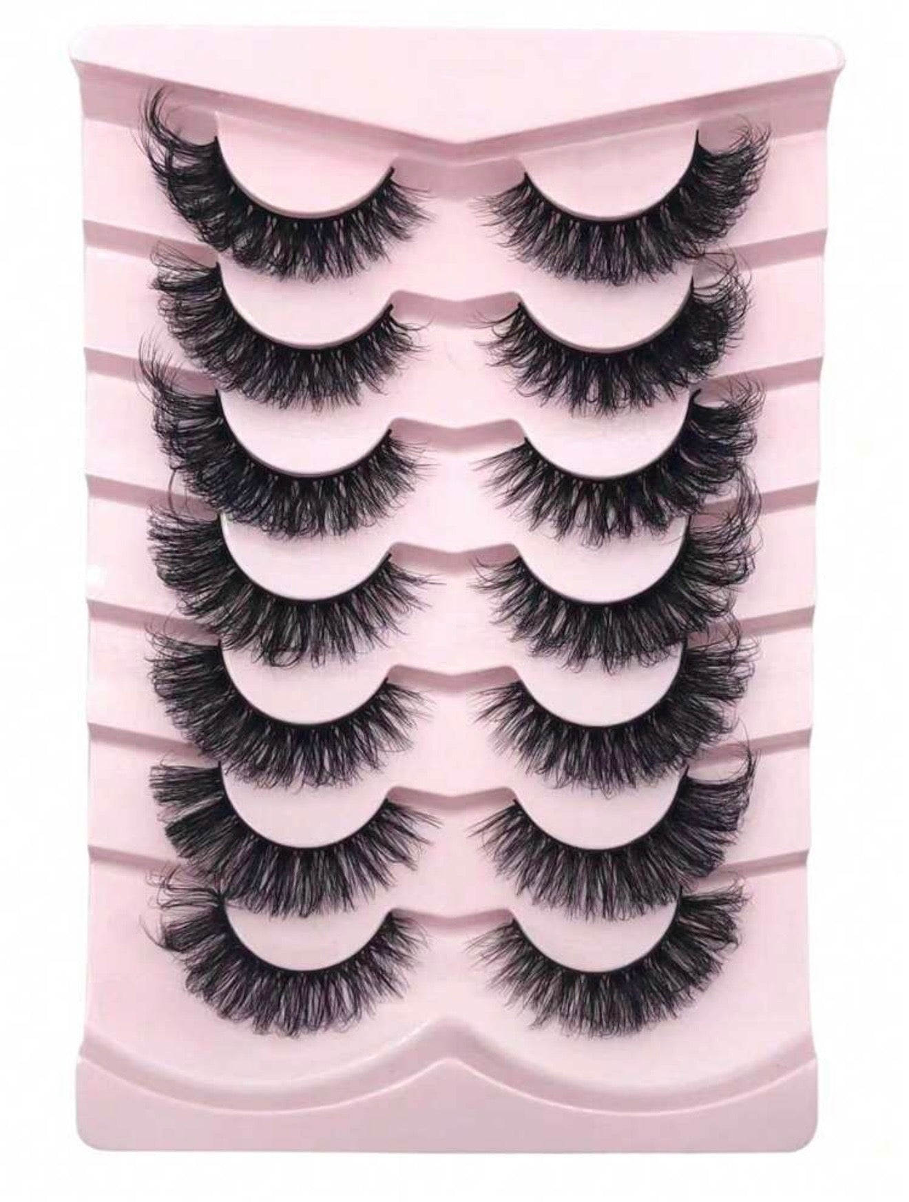 7 paires de faux cils volumisants