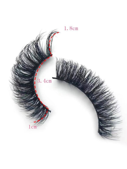 7 paires de faux cils volumisants