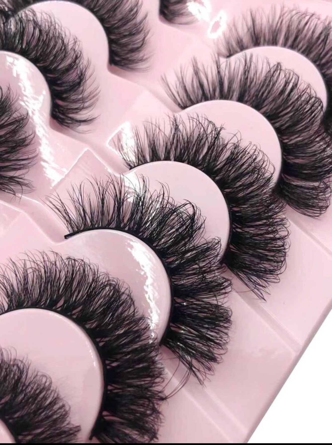 7 paires de faux cils volumisants