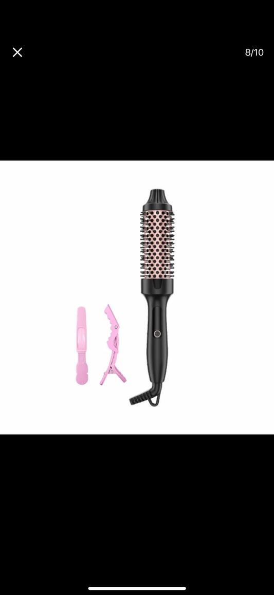 NIKLOK Brosse à friser infrarouge ionique avec écran LED